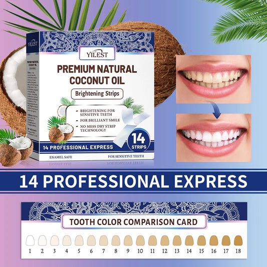 YILEST Luxury Natural Teeth Whitening Strips – 14-Piece Premium Brightening Treatment