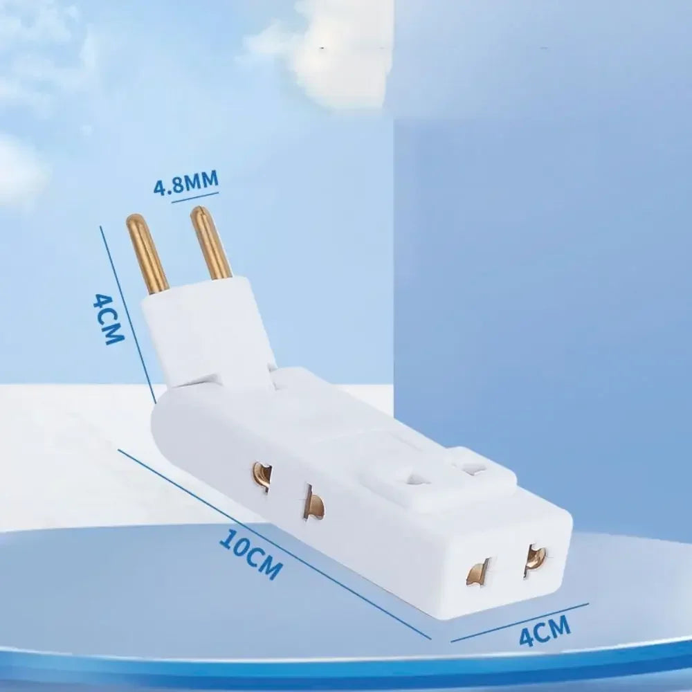 Modern 180° Adjustable Electrical Outlet Extender with USB-C & USB-A Ports – Sleek Rotating Power Strip Adapter with Phone Holder